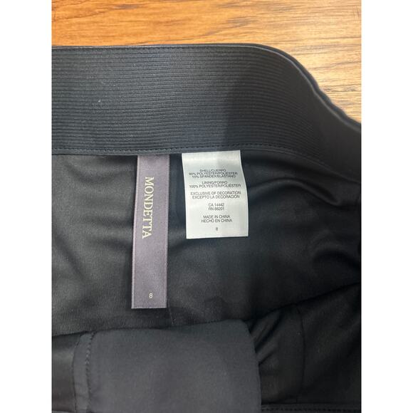 Bundle of 2 Mondetta Straight Leg Black Olive Lined Tailored Pants Size 8 - Picture 4 of 9